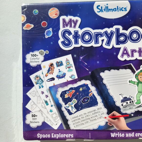 New Skillmatics My Storybook Art Kit Space Story Writing Stickers Creative Writi - Picture 4 of 16